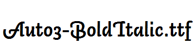 Auto3-BoldItalic.ttf