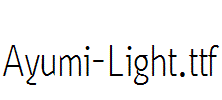 Ayumi-Light.ttf