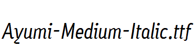 Ayumi-Medium-Italic.ttf