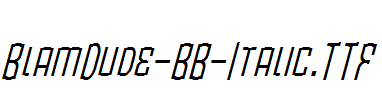 BlamDude-BB-Italic.TTF