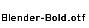 Blender-Bold.otf