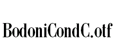 BodoniCondC.otf