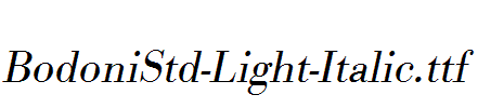 BodoniStd-Light-Italic.ttf