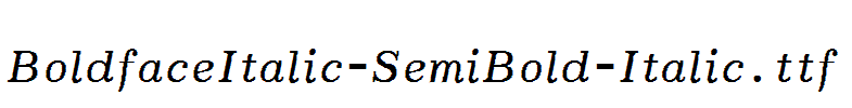 BoldfaceItalic-SemiBold-Italic.ttf