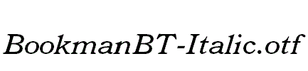 BookmanBT-Italic.otf