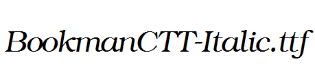 BookmanCTT-Italic.ttf