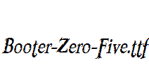 Booter-Zero-Five.ttf