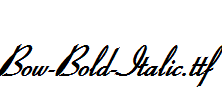 Bow-Bold-Italic.ttf