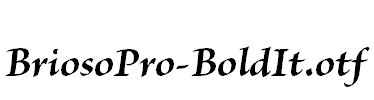 BriosoPro-BoldIt.otf