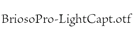 BriosoPro-LightCapt.otf