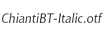 ChiantiBT-Italic.otf