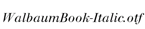 WalbaumBook-Italic.otf