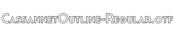 CassannetOutline-Regular.otf