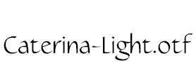Caterina-Light.otf