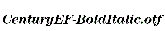 CenturyEF-BoldItalic.otf
