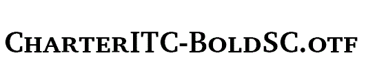 CharterITC-BoldSC.otf
