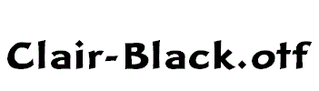 Clair-Black.otf