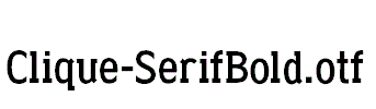 Clique-SerifBold.otf