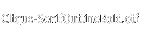Clique-SerifOutlineBold.otf