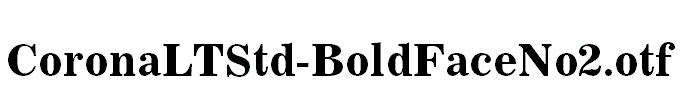CoronaLTStd-BoldFaceNo2.otf