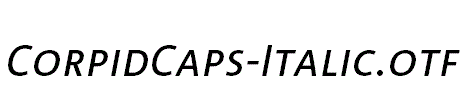 CorpidCaps-Italic.otf