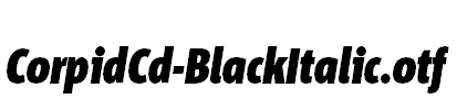 CorpidCd-BlackItalic.otf
