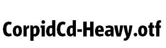 CorpidCd-Heavy.otf