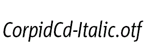 CorpidCd-Italic.otf