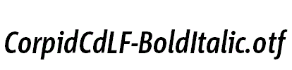 CorpidCdLF-BoldItalic.otf