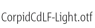 CorpidCdLF-Light.otf