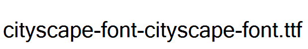 cityscape-font-cityscape-font.ttf