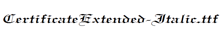 CertificateExtended-Italic.ttf
