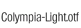 Colympia-Light.otf