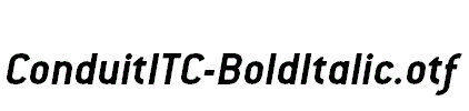ConduitITC-BoldItalic.otf