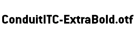 ConduitITC-ExtraBold.otf