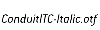 ConduitITC-Italic.otf