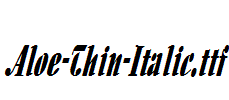 Aloe-Thin-Italic